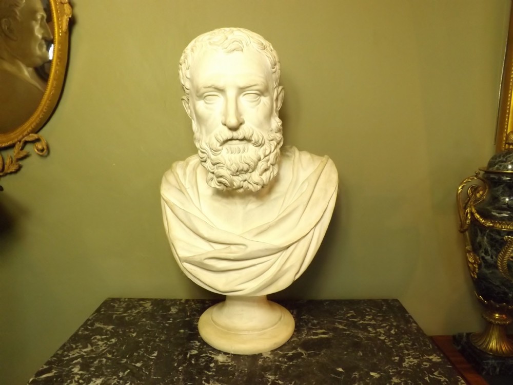 PLASTER BUST OF SOPHOCLES