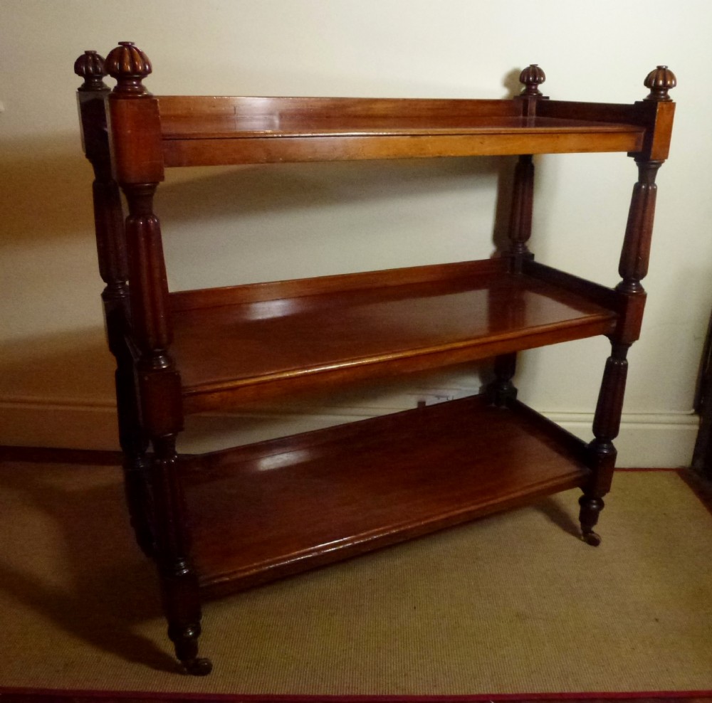 19TH C MAHOGANY BUFFET