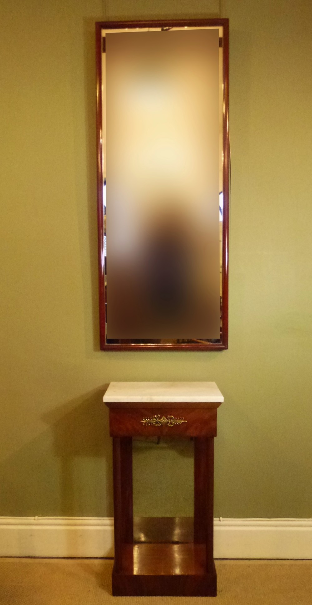 19TH C RECTANGULAR WALL MIRROR