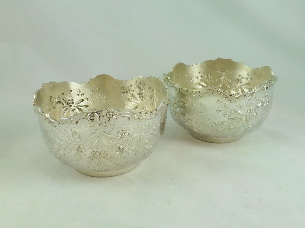 19TH C SILVER FRENCH BOWLS