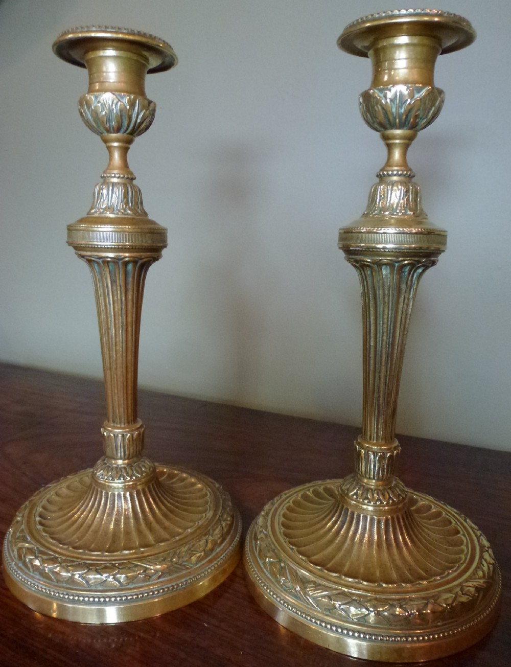 Pair 19thc Candle Sticks