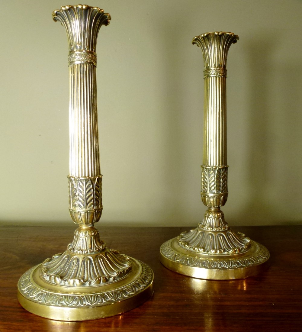 Pair of Regency Candle Sticks