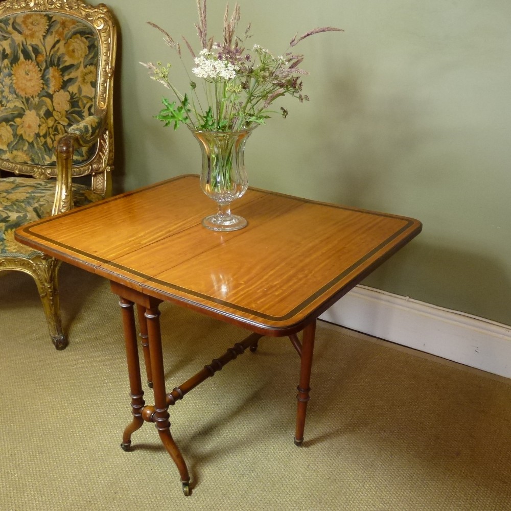 Antique 19th C Satinwood Sutherland Table