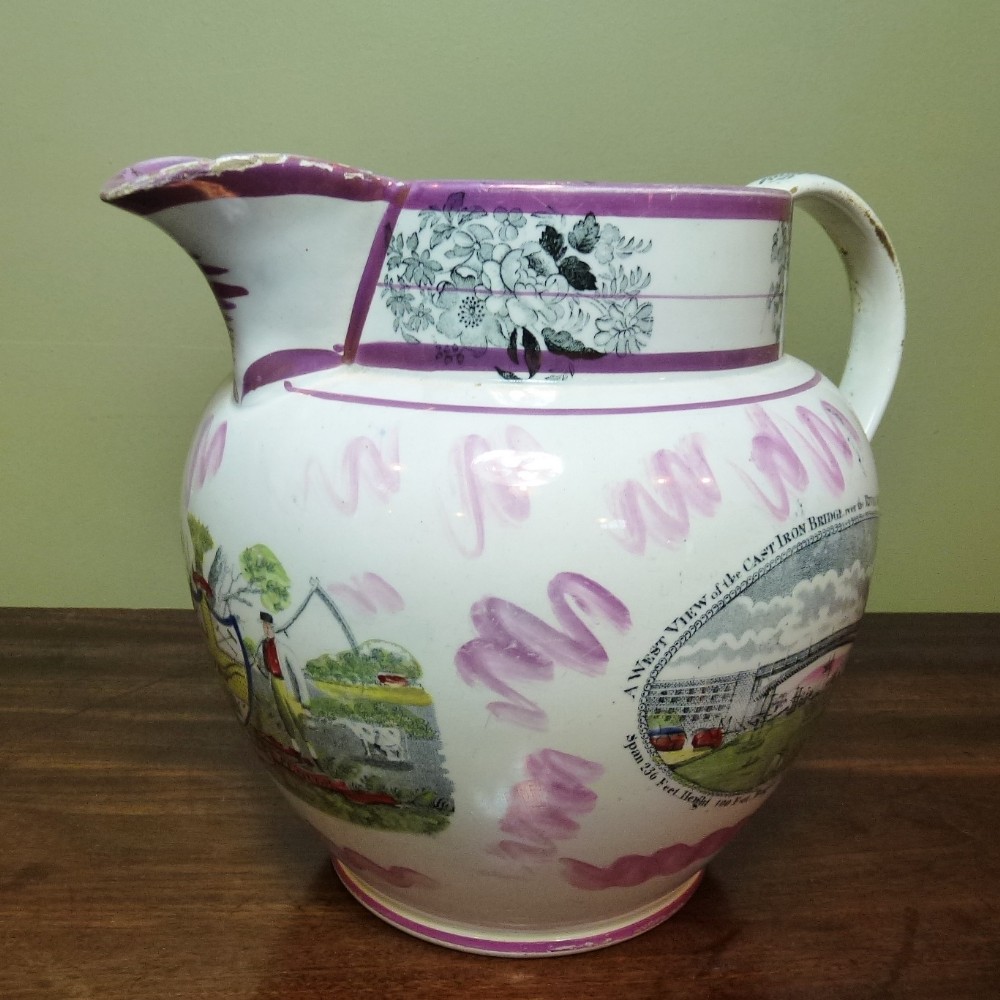 19TH C SUNDERLAND LUSTRE JUG