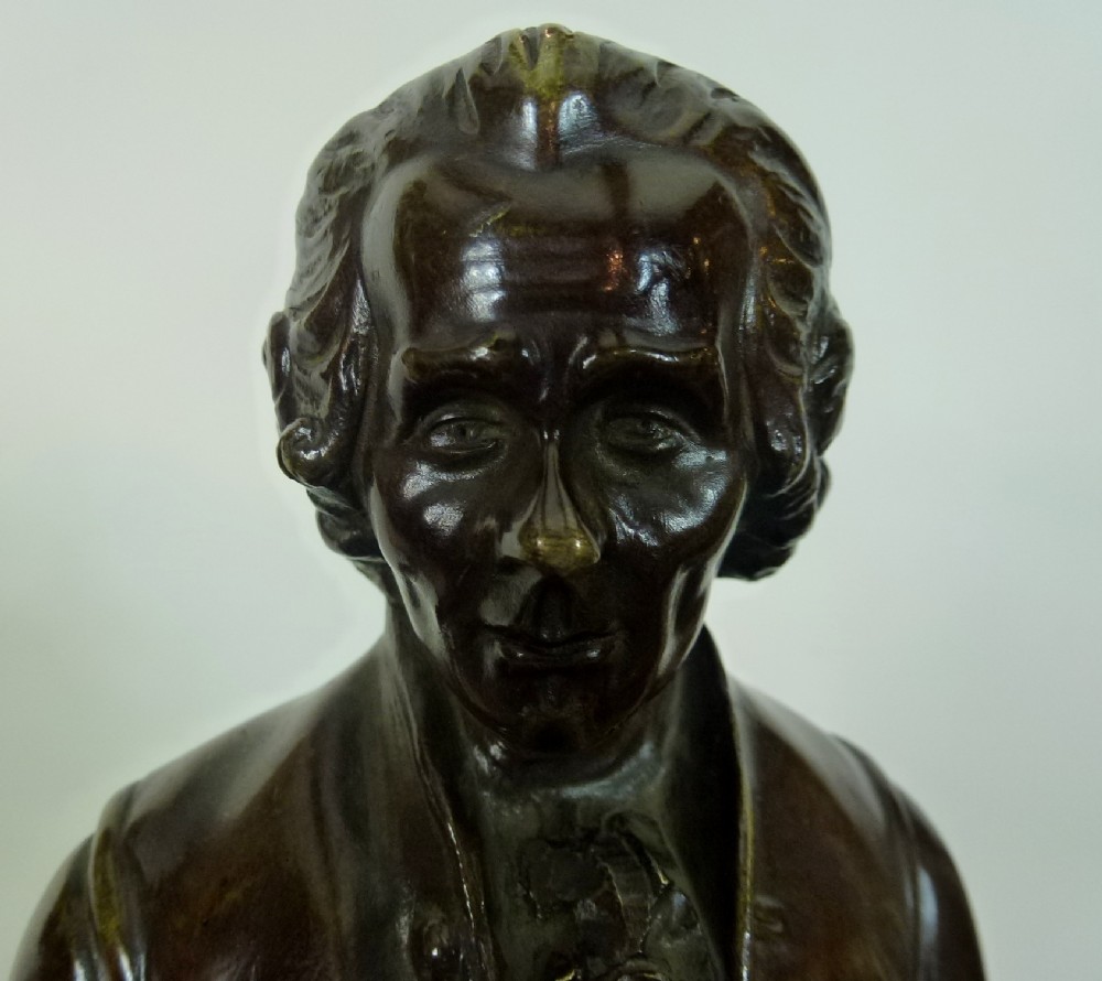 19th C Bronze of Rousseau