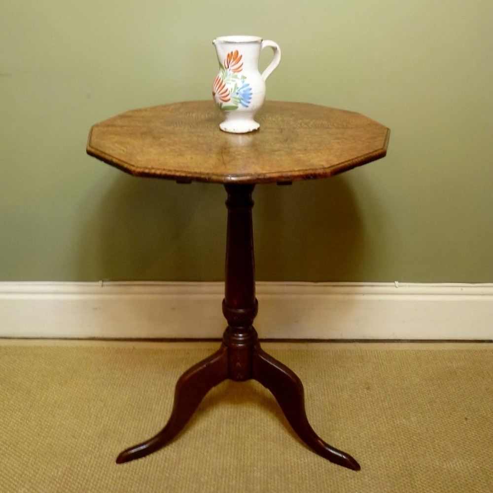 George III oak tripod table