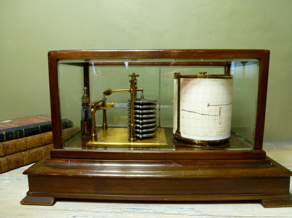 Mahogany Cased Barograph c 1920