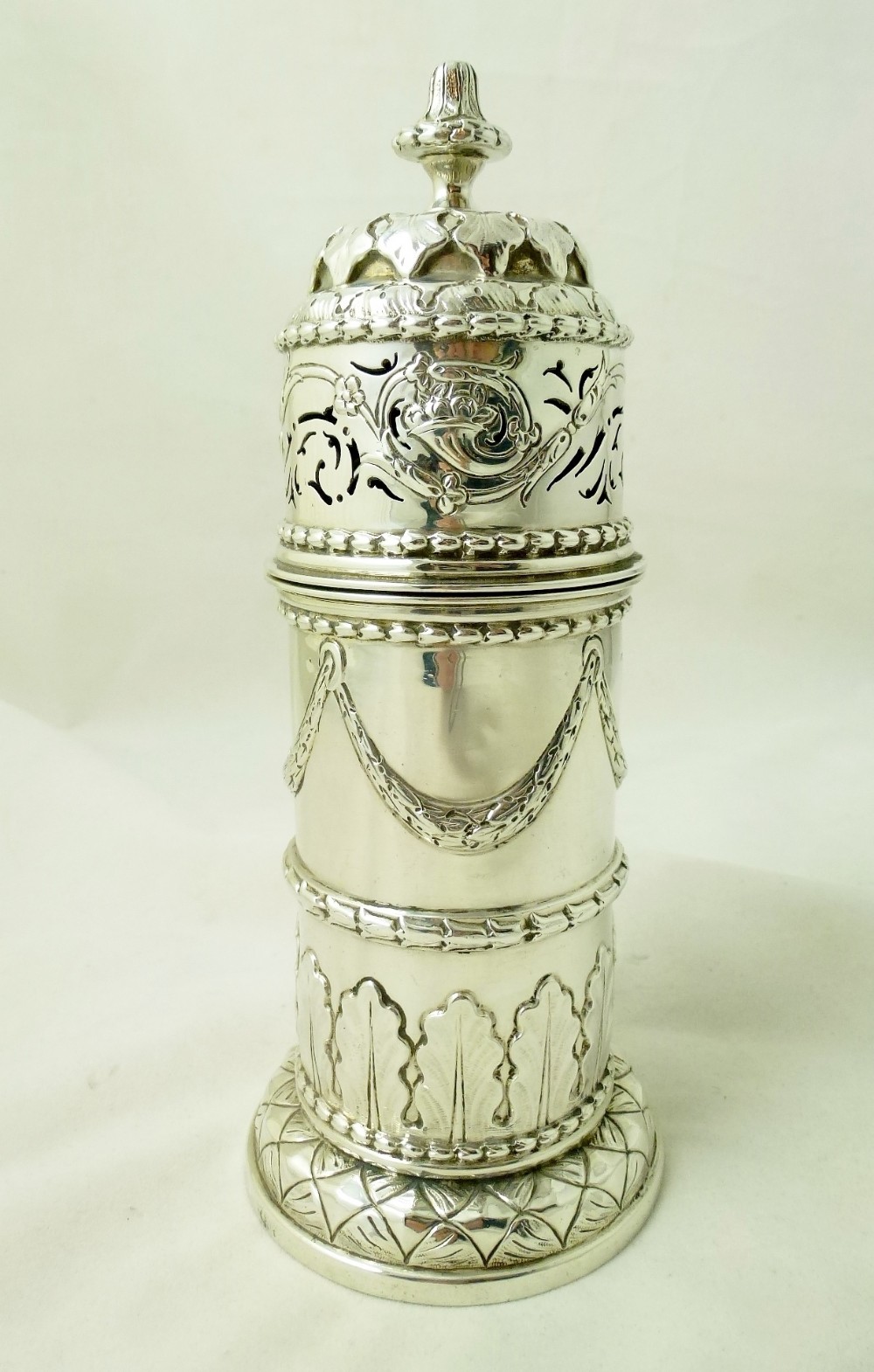 ANTIQUE SILVER SUGAR CASTOR