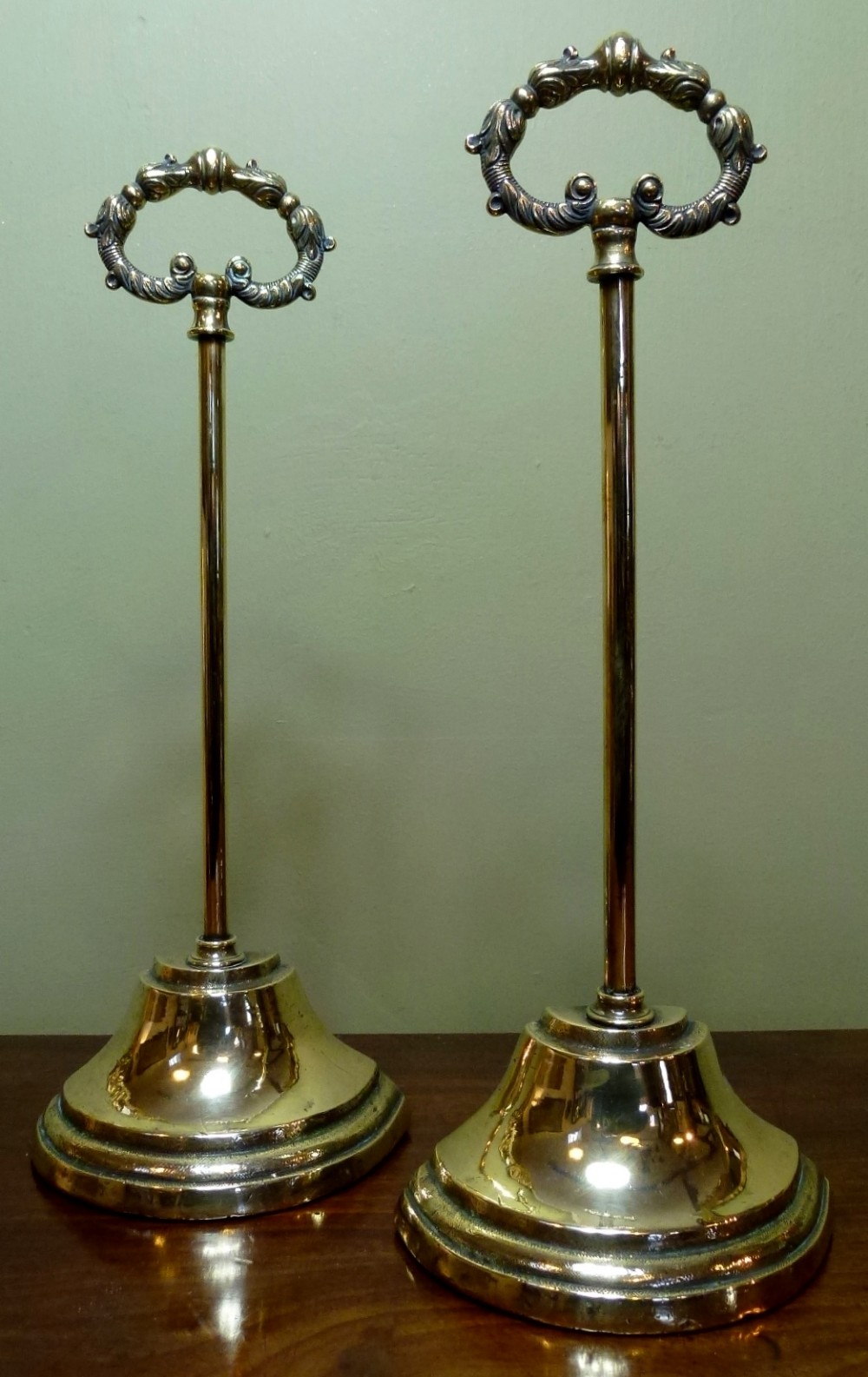 Pair of 19th C door porters