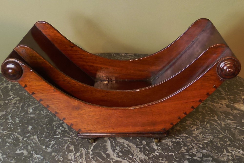 19TH C MAHOGANY CHEESE COASTER