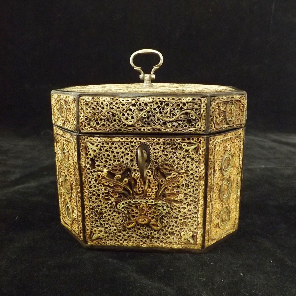 GEORGE III ROLLED PAPER CADDY