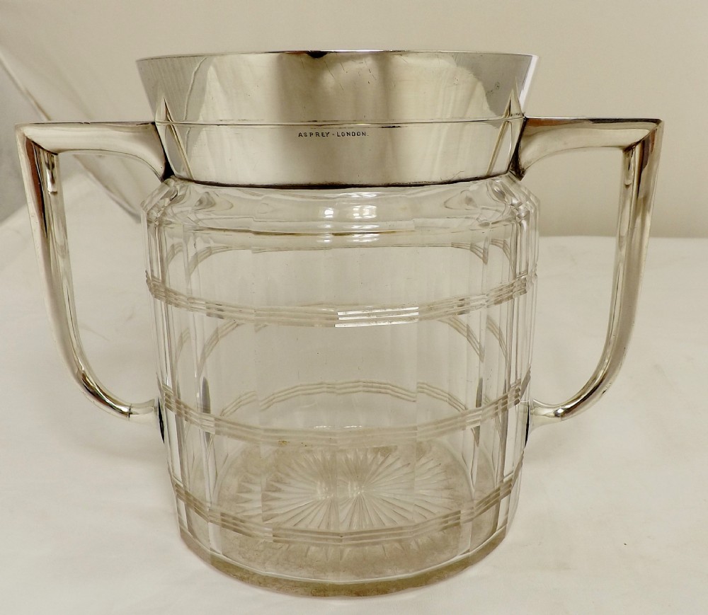 Asprey silver biscuit barrel