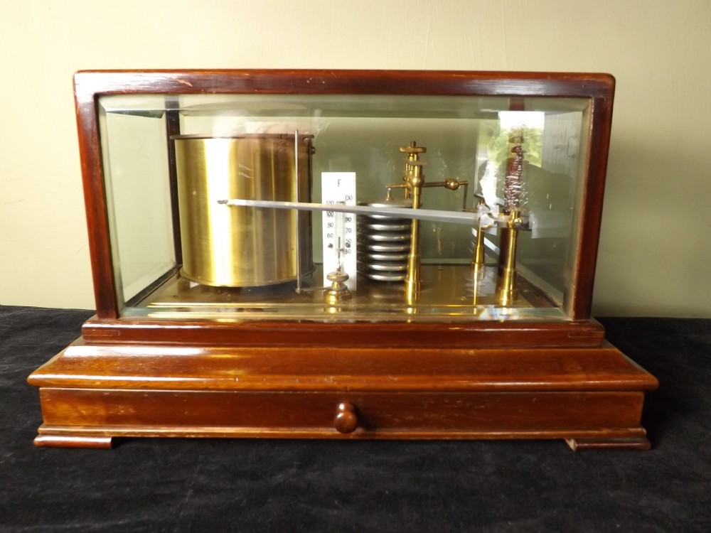 ANTIQUE MAHOGANY CASED BAROGRAPH