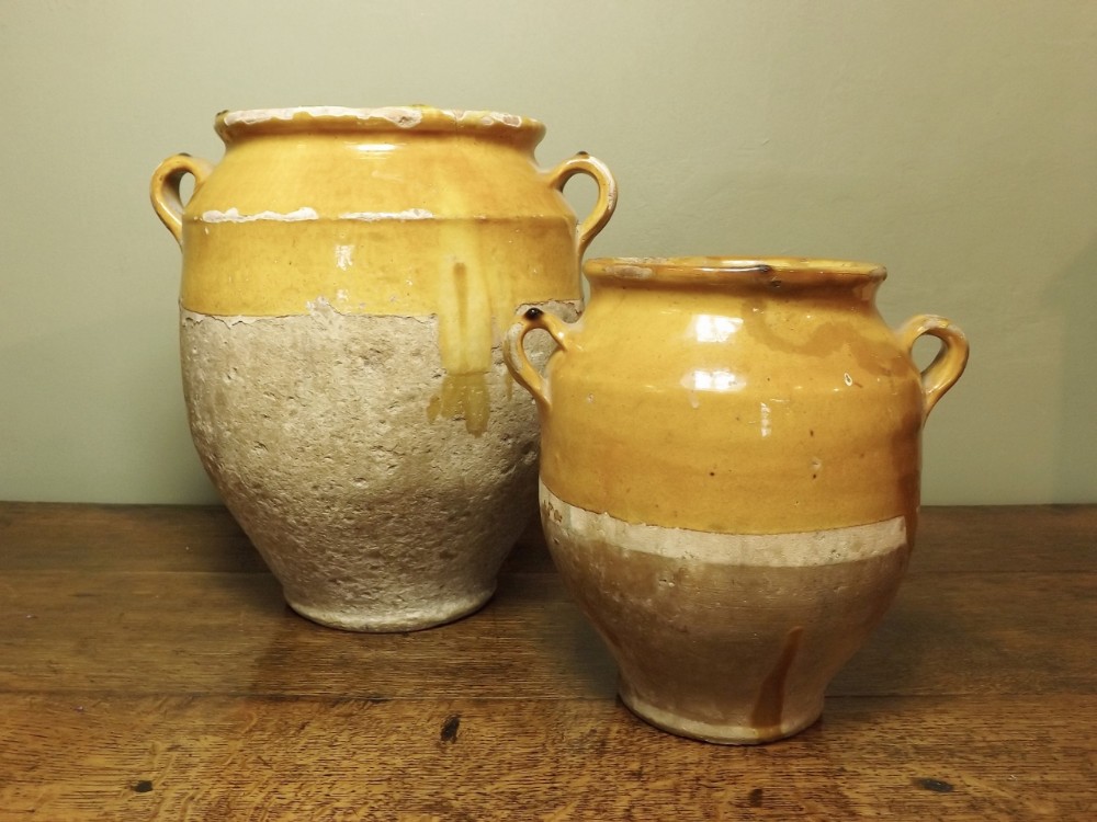 19th C confit pots