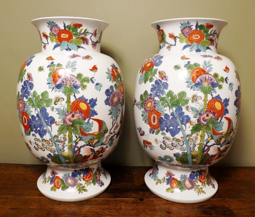 Pair of Dresden vases