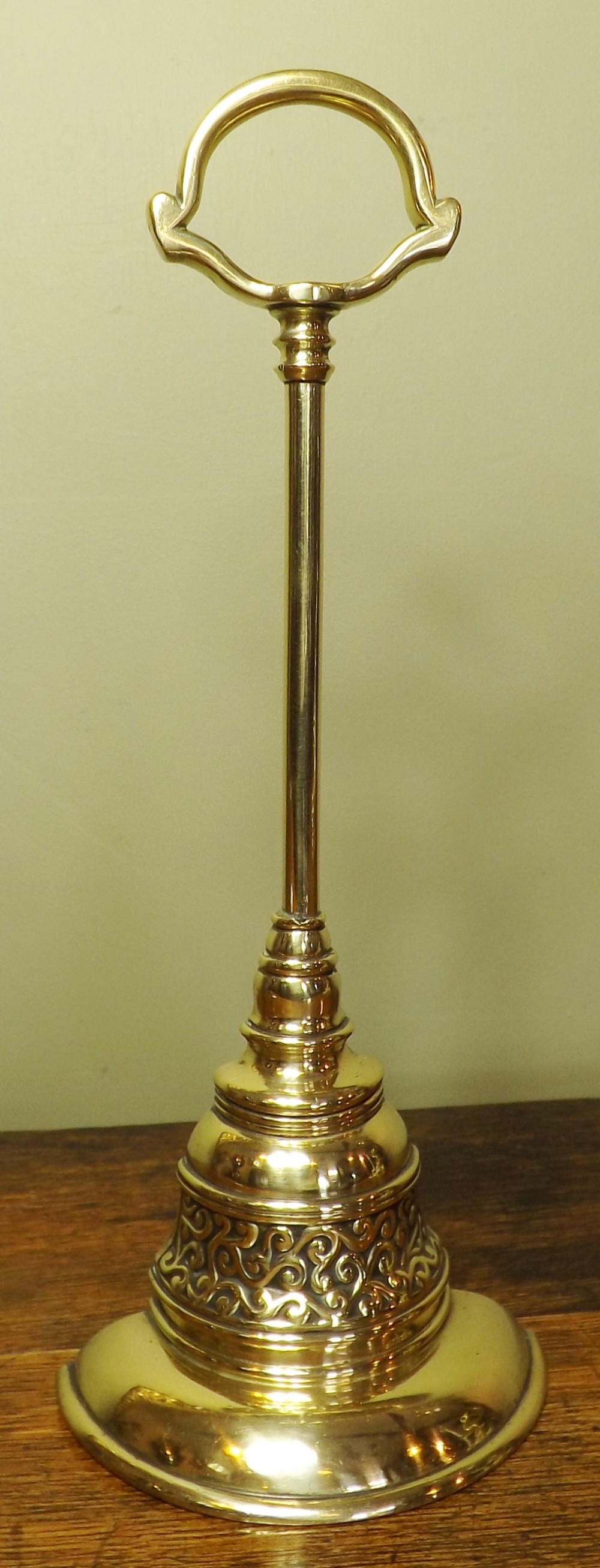 19th C brass door porter