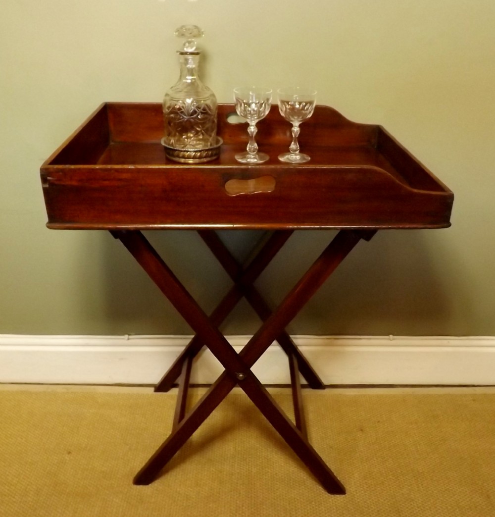 George III butler's tray & stand