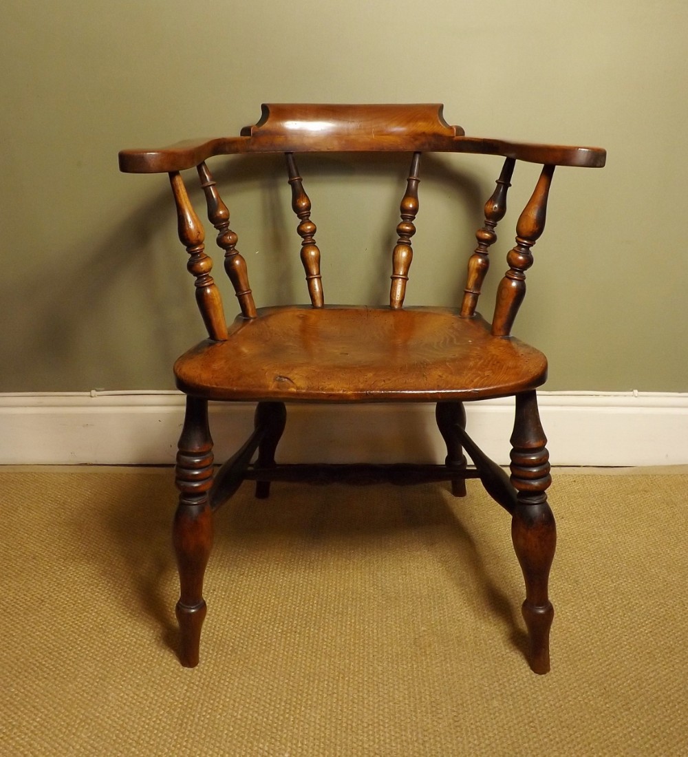 19th C elm tavern, captain's, chair