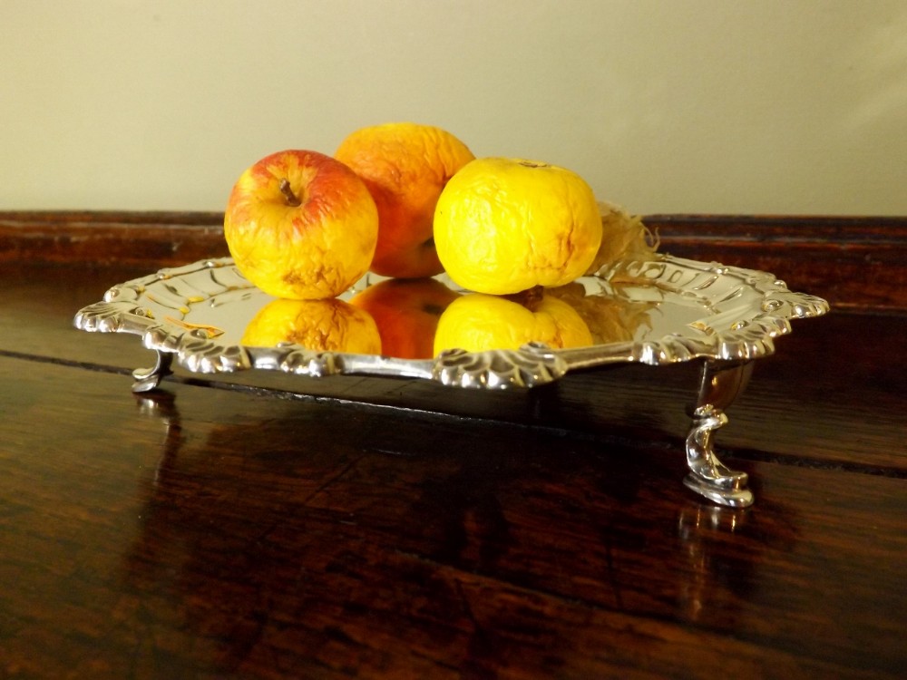 18th C silver salver