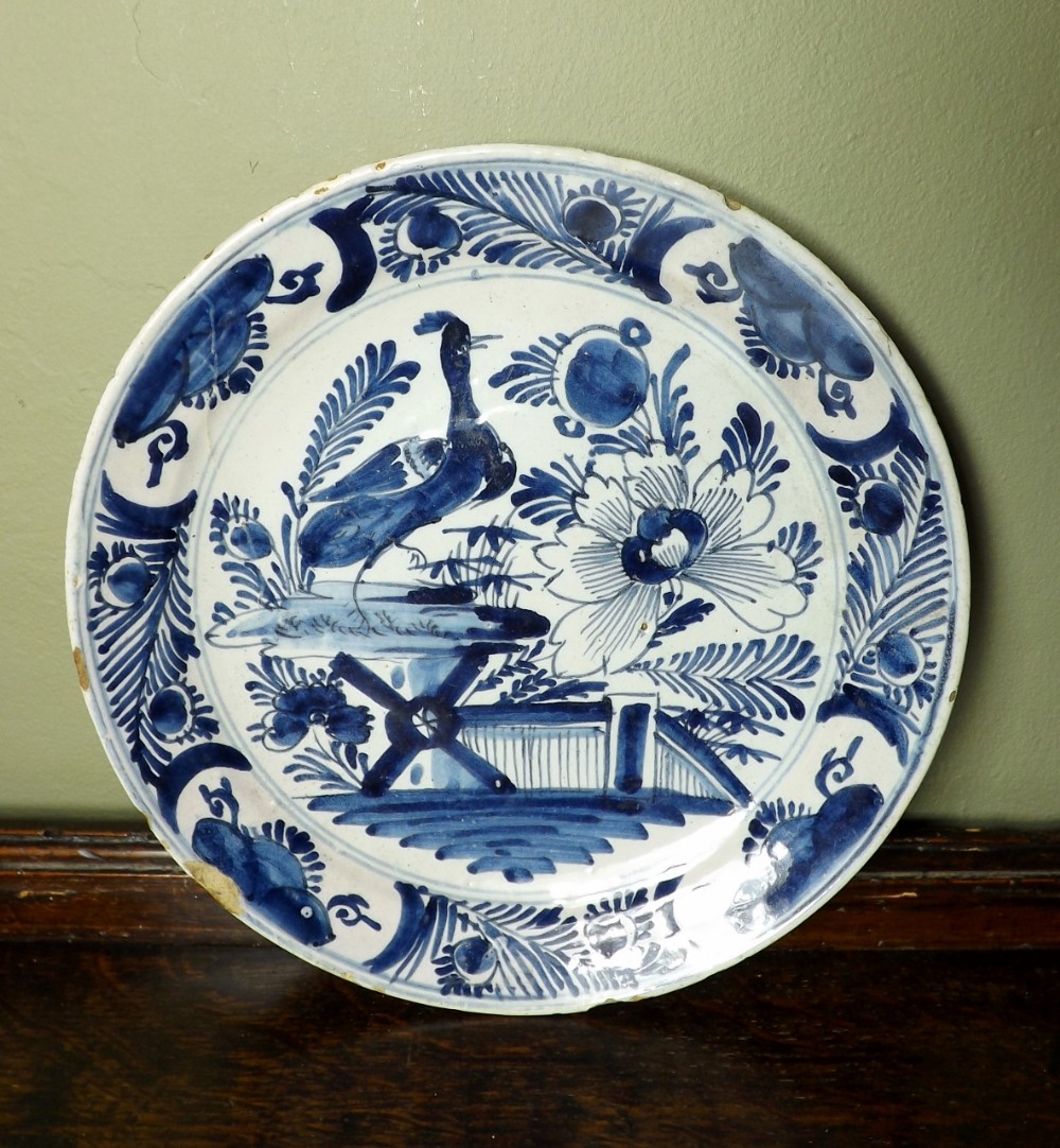 Early 18th C Delft plate