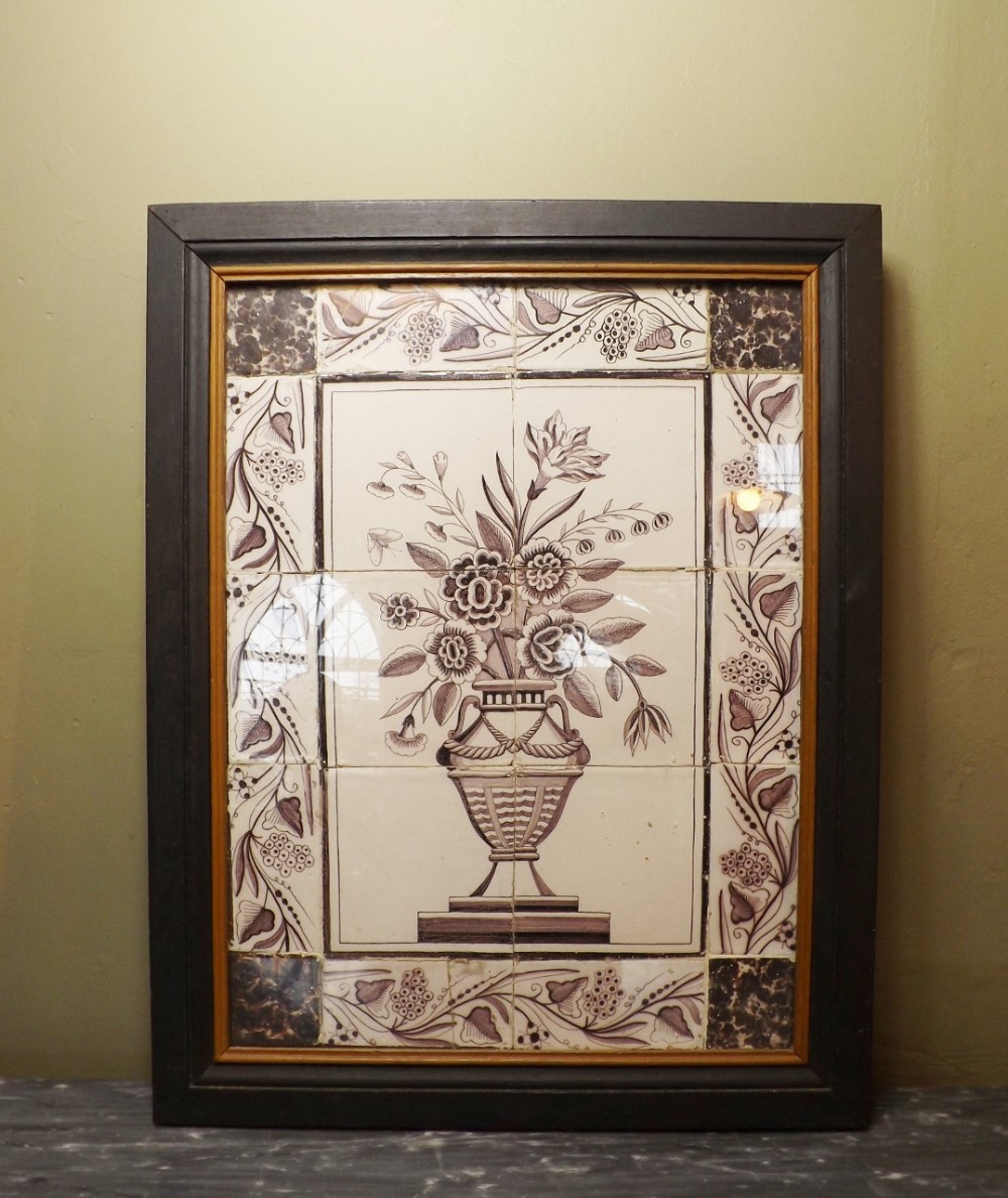 18TH C DELFT TILE PICTURE