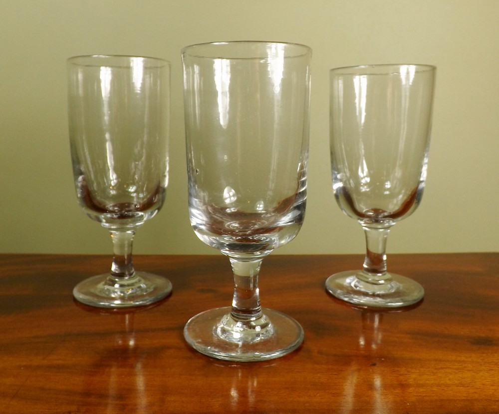 Three 19th C rummers
