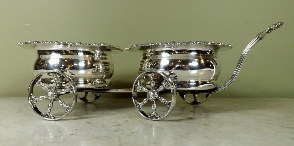 19th C decanter carriage
