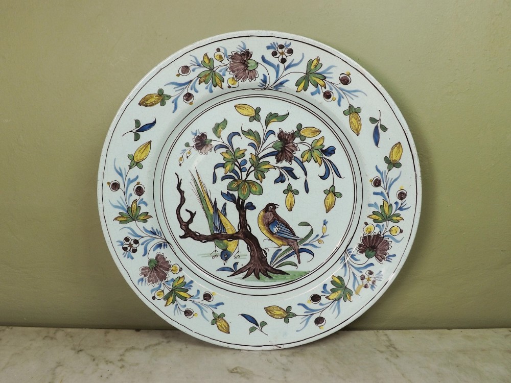 18TH C POLYCHROME CHARGER