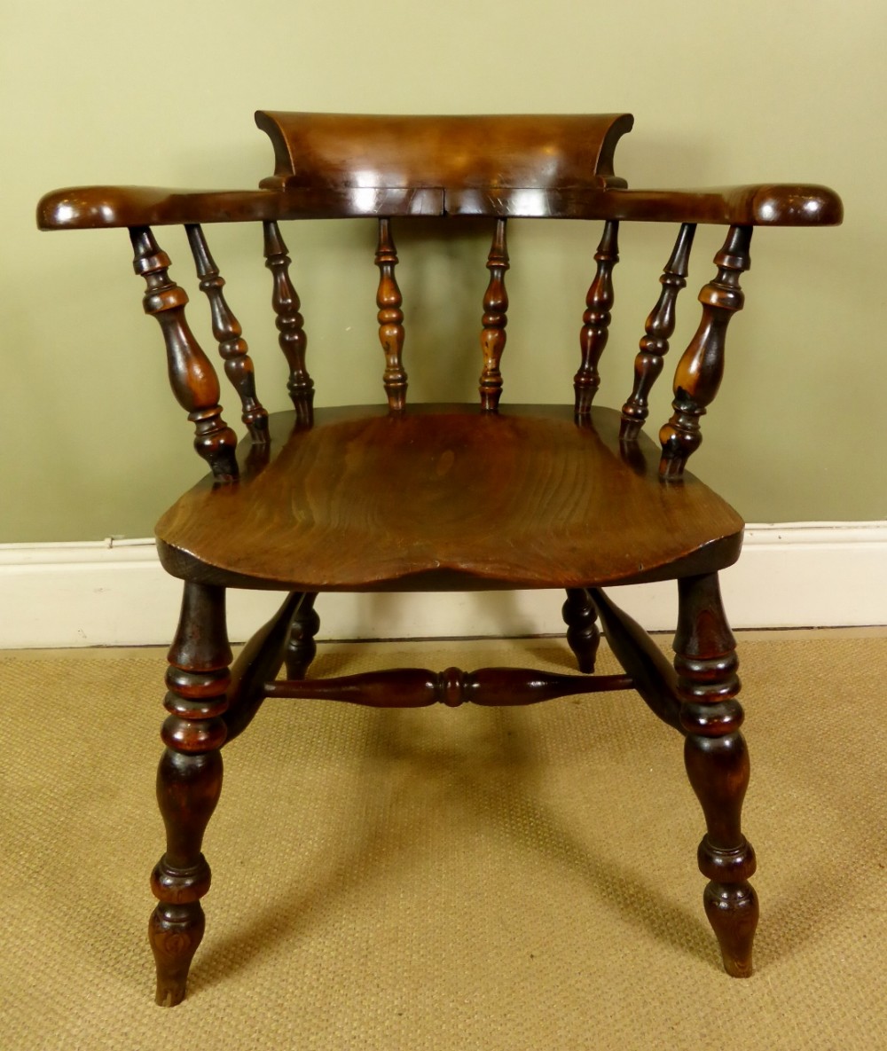 Mid-19th C yew & elm smoker's bow