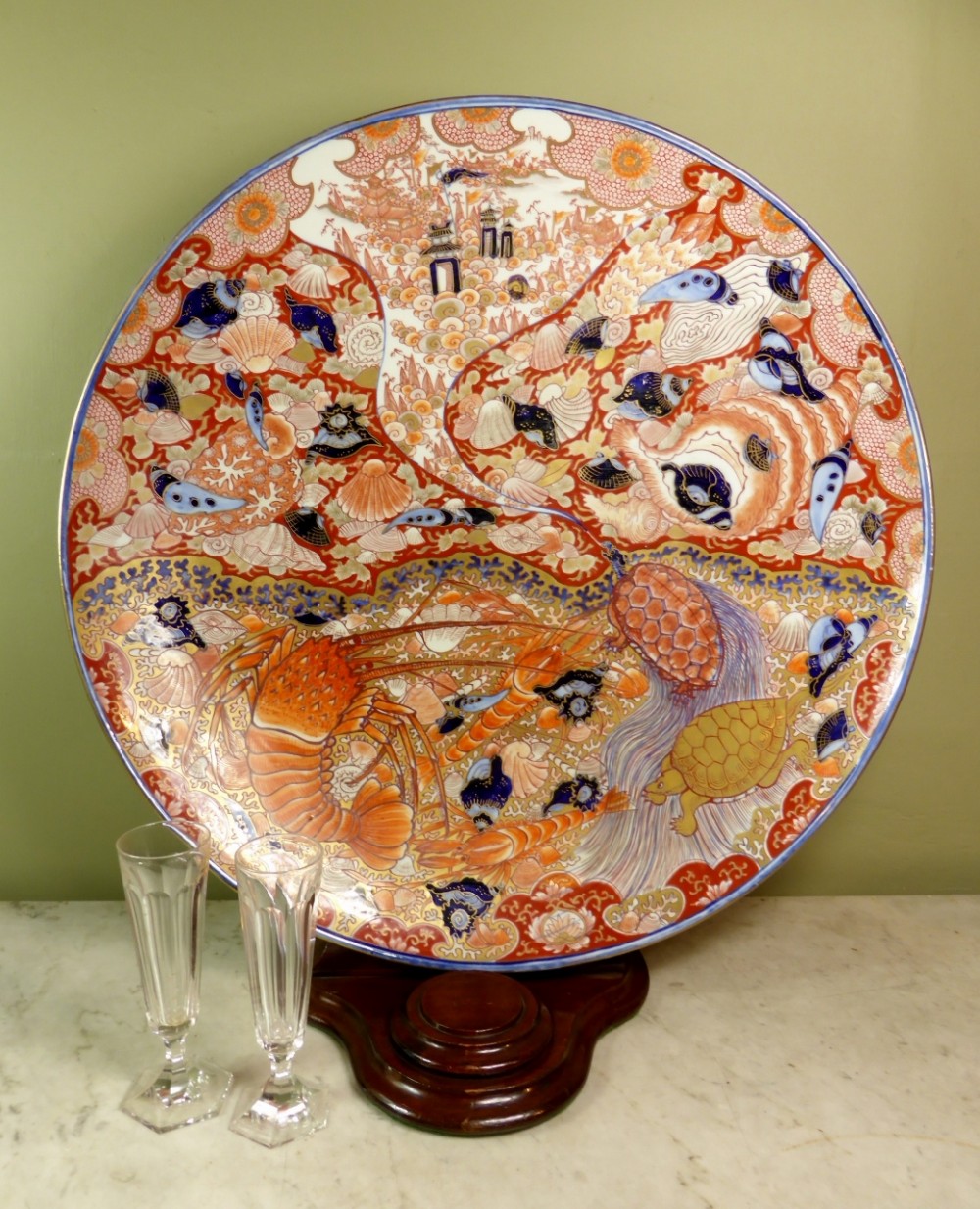Large 19th C Imari charger