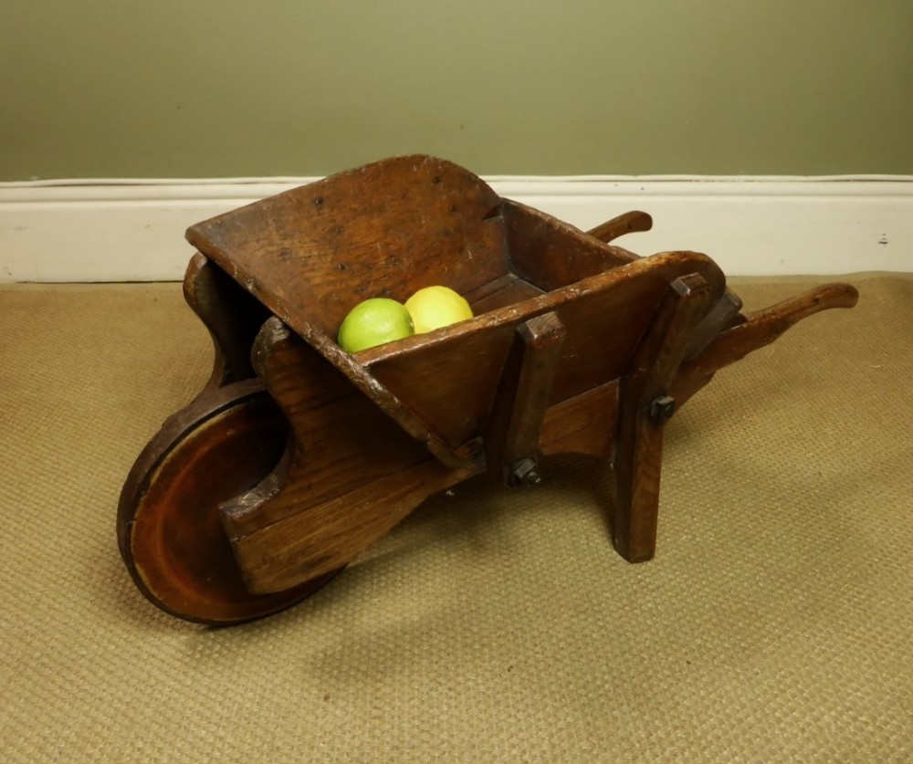 19TH C ELM CHILDS WHEEL BARROW