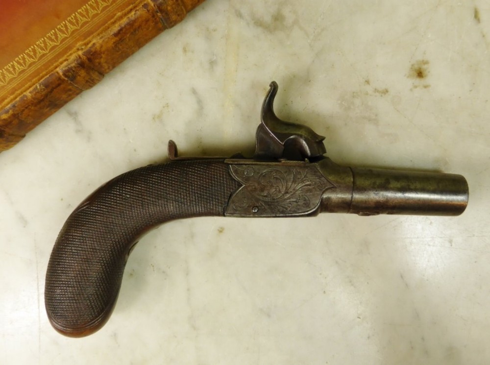 EARLY 19TH C PERCUSSION PISTOL