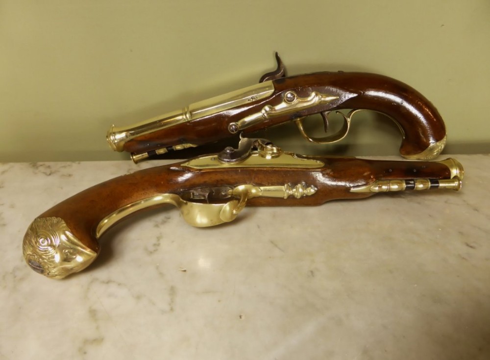 PAIR OF 19TH C PERCUSSION PISTOLS