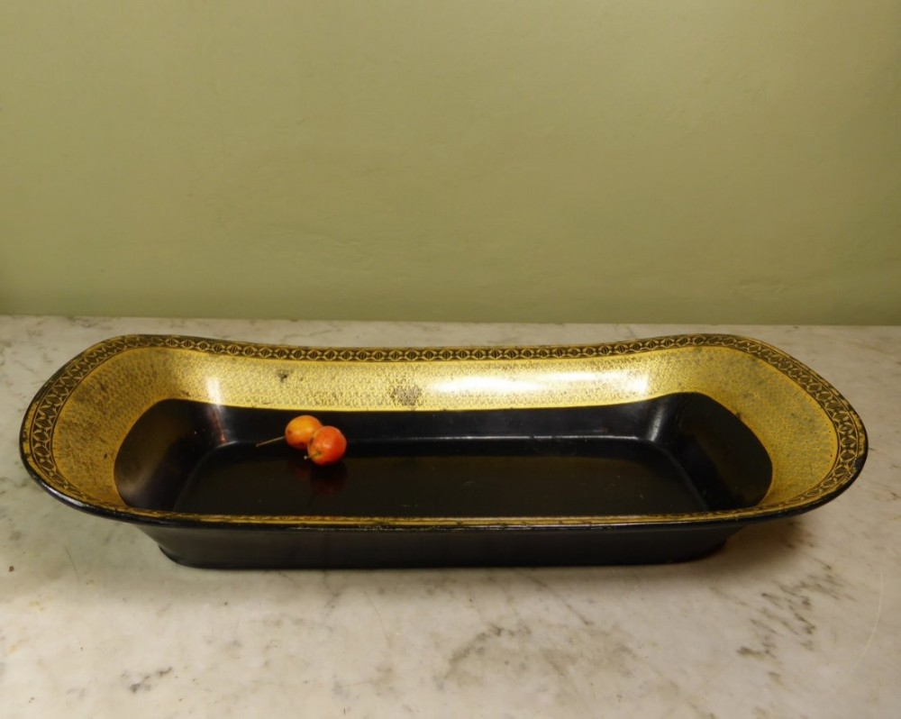 19TH C PAPIER MACHE TRAY BY CLAY