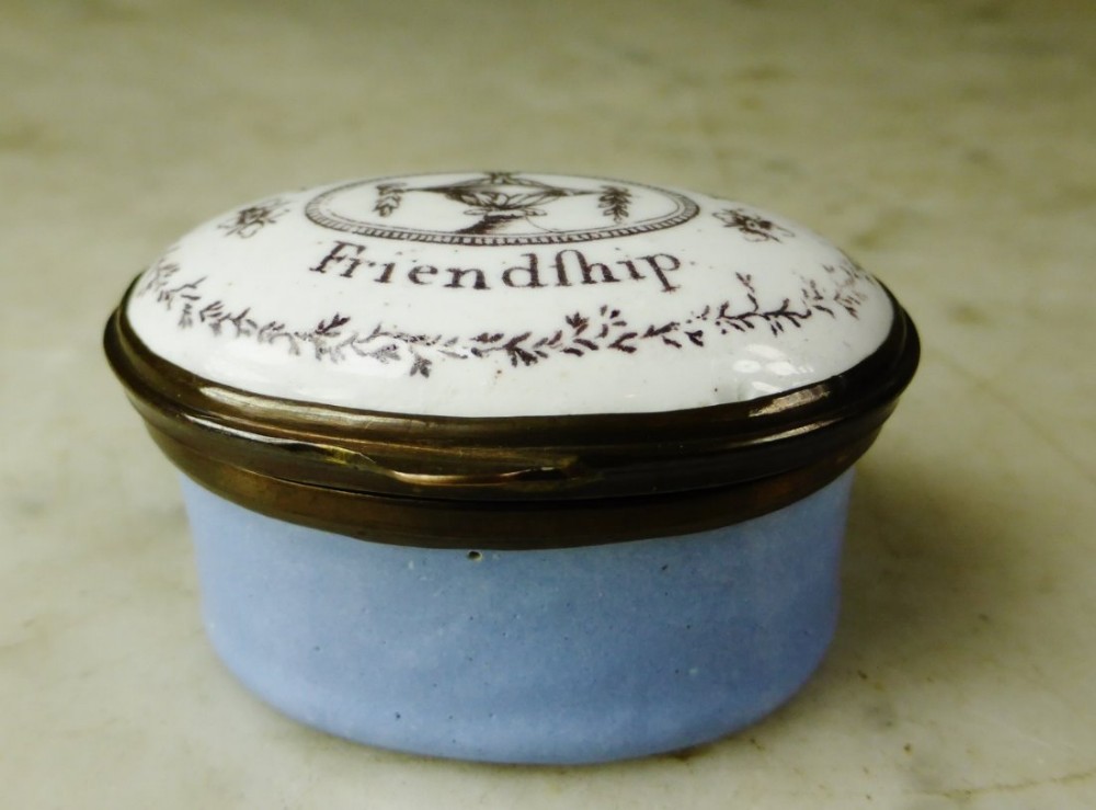 BILSTON ENAMEL BOX C 1800