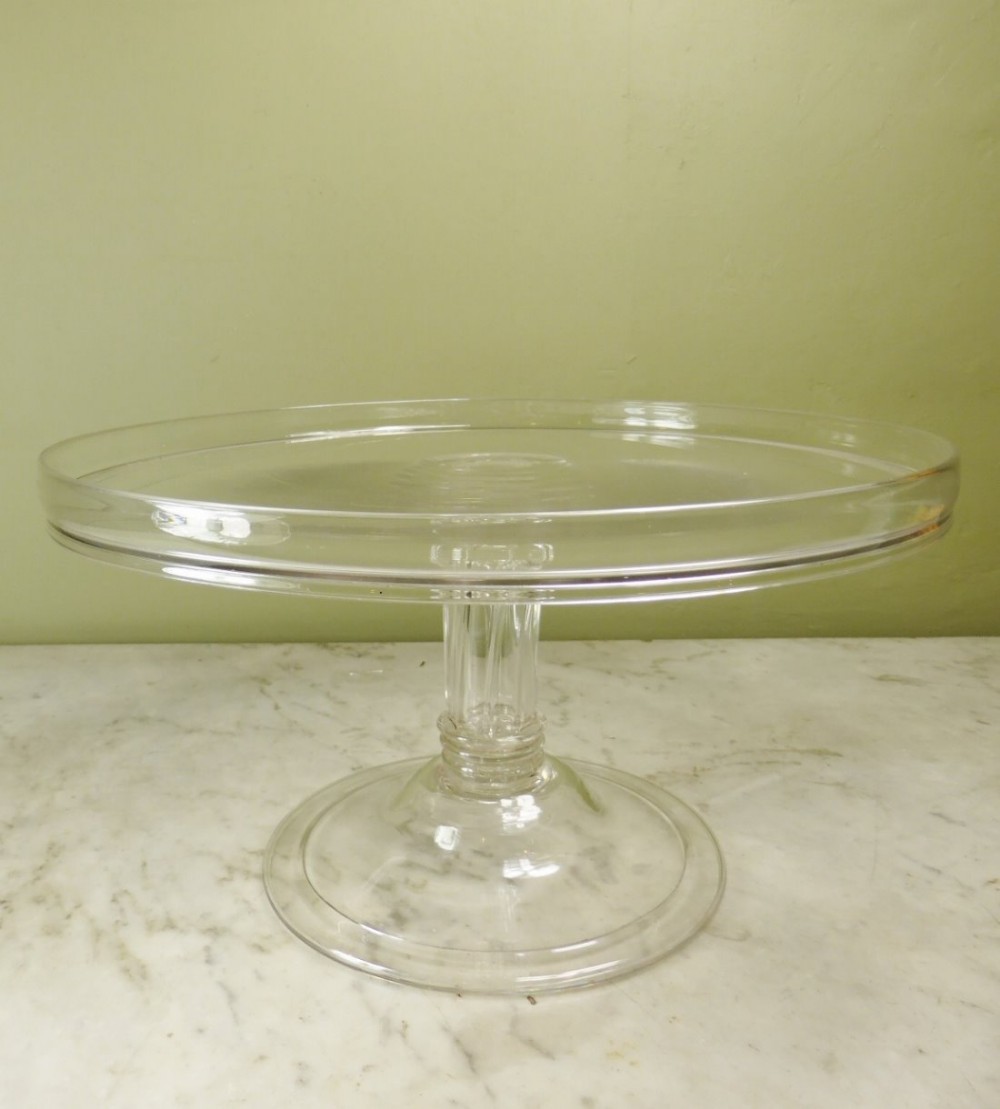 EARLY 19TH C GLASS TAZZA