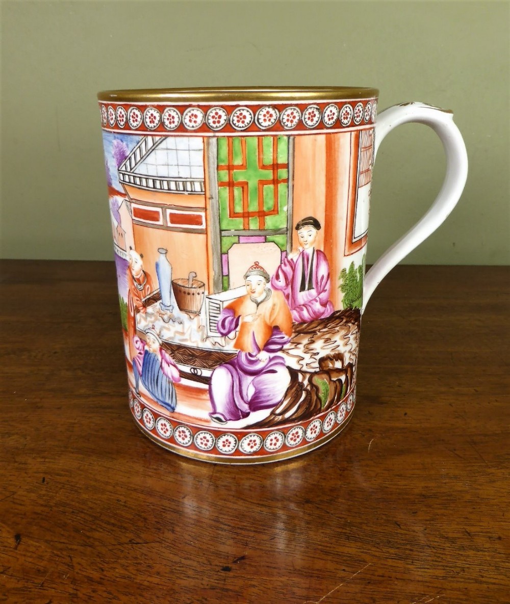 LARGE EARLY 19TH C COALPORT MUG
