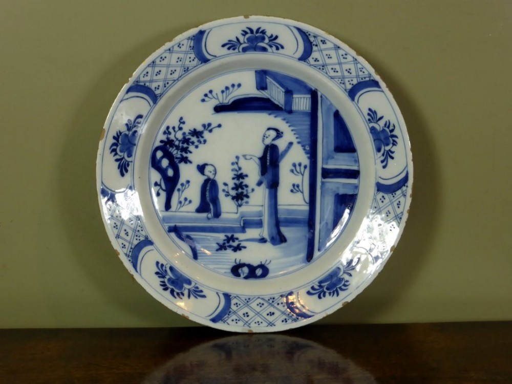 18TH C DELFT CHARGER