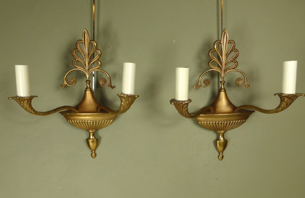 PAIR OF 19TH  WALL LIGHTS