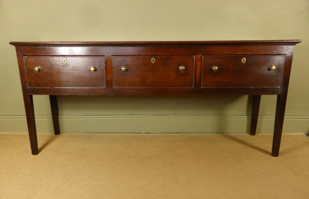 GEORGE III OAK DRESSER
