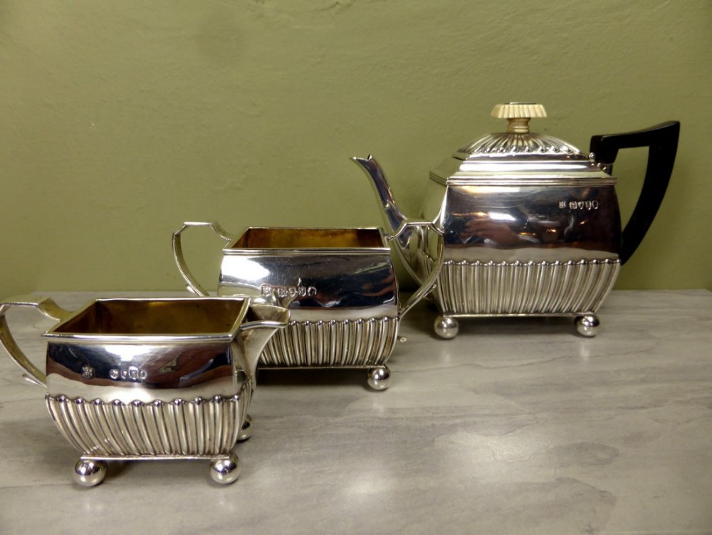 SILVER MORNING TEA SET 1855