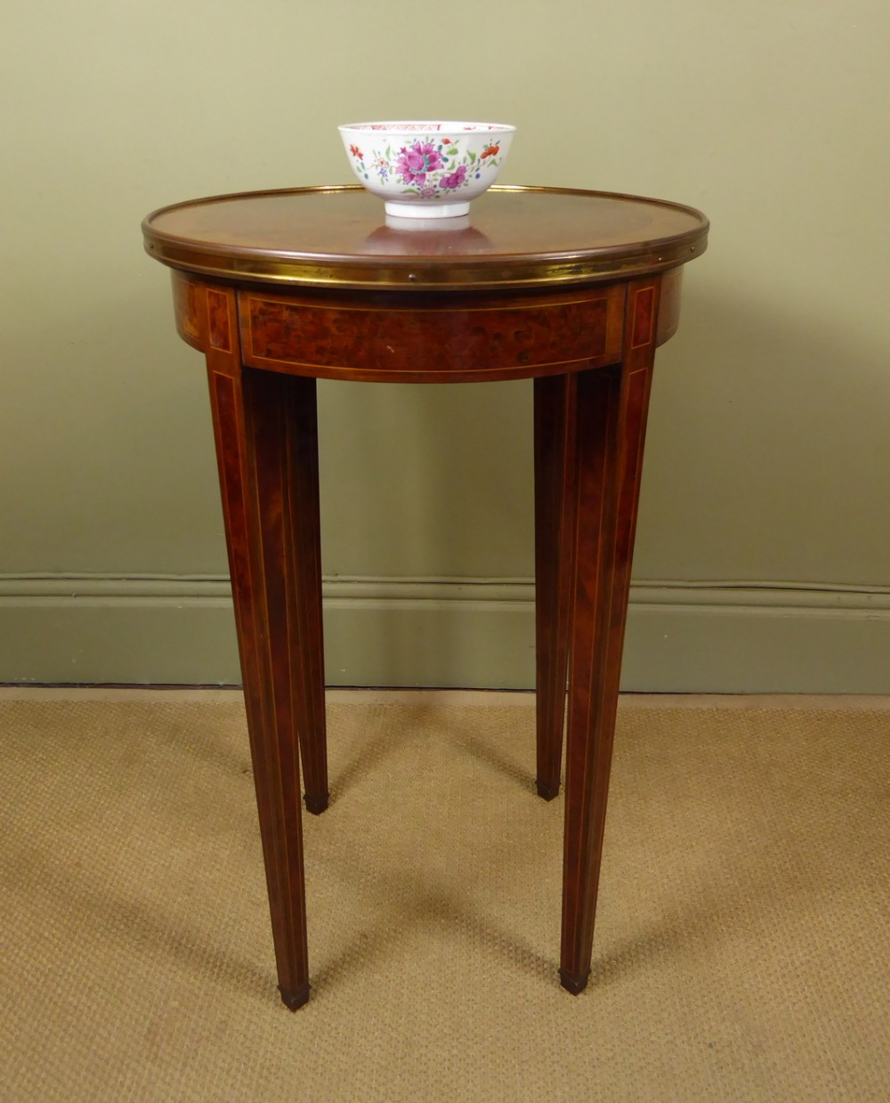 19th C Burr Yew Table