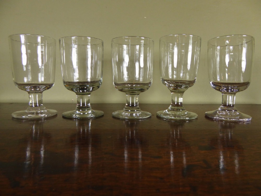 SET OF 19TH C RUMMER GLASSES