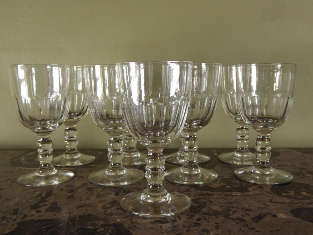 19TH C WINE GLASSES