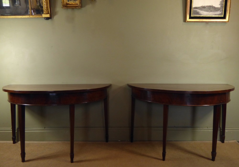 PAIR OF GEORGE III TABLES