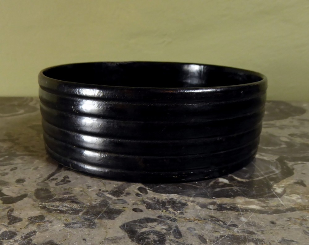19TH C PAPIER MACHE DECANTER COASTER