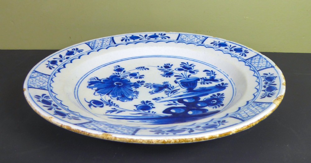 AN 18TH C DELFT CHARGER  View II
