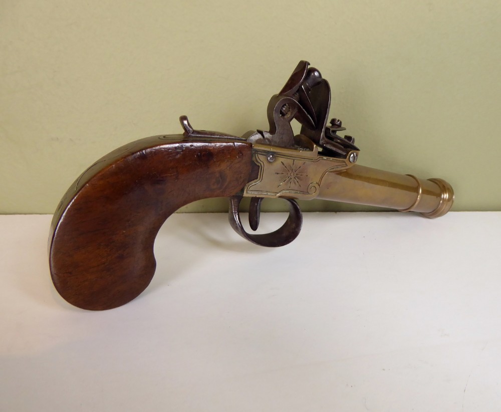 18TH C FLINTLOCK PISTOL