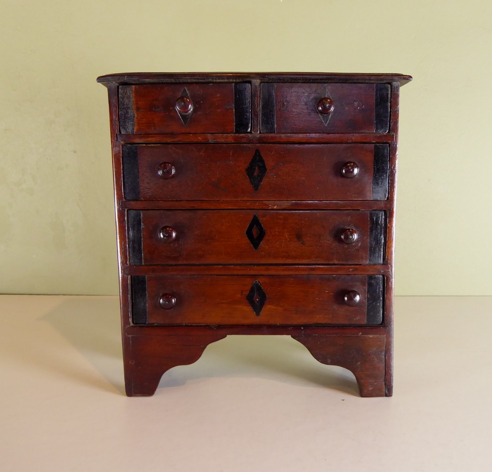 19th C Miniature Chest of Drawers