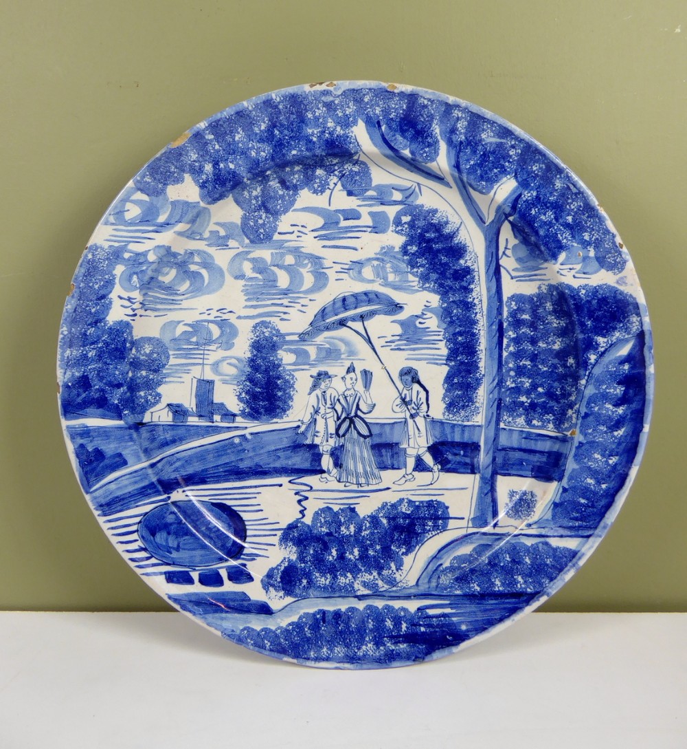 18TH C DELFT CHARGER